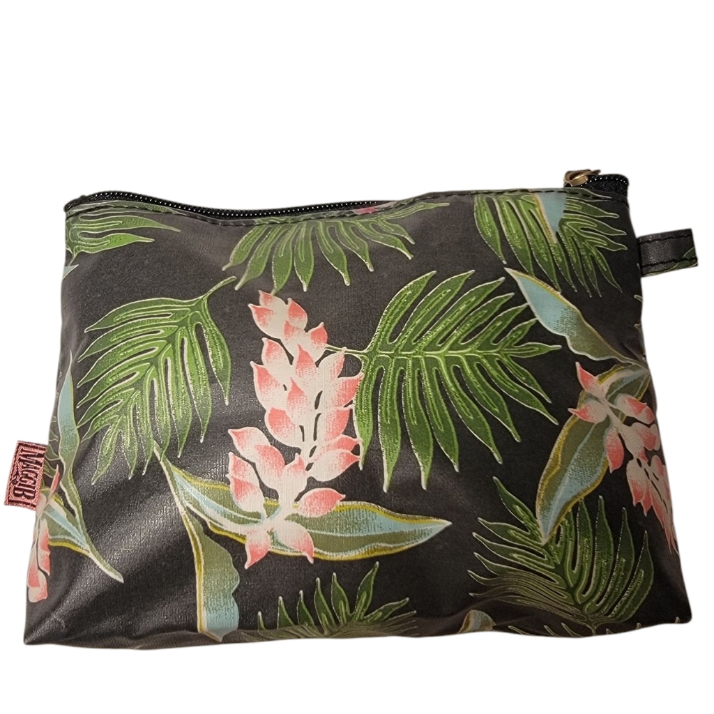 Nwot Maggi B Make-Up Bag Tropical Leaf Pattern